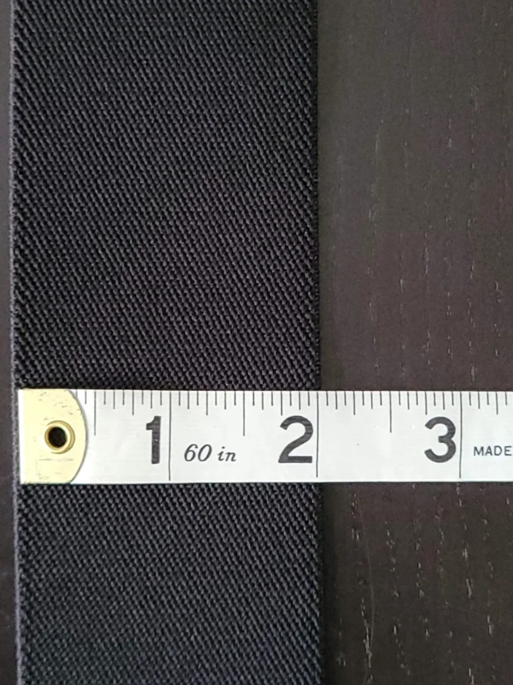 Black Stretch Belt with Brass Tone Arrow Head Buckle Vintage Waist-Cincher